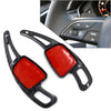 Audi A3 S3 SQ7 Carbon Fiber Look Steering Wheel Shift Paddles (2017-2020)