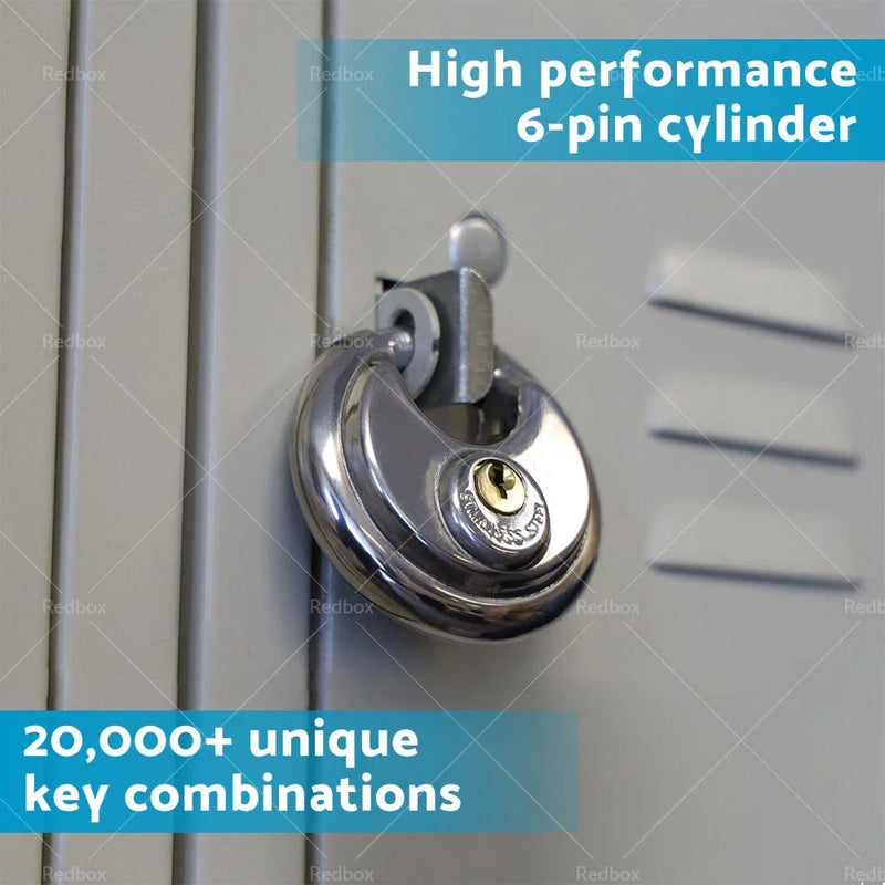 Storage Unit Shed Garage Fence Stainless Steel Discus Lock Keyed Padlock