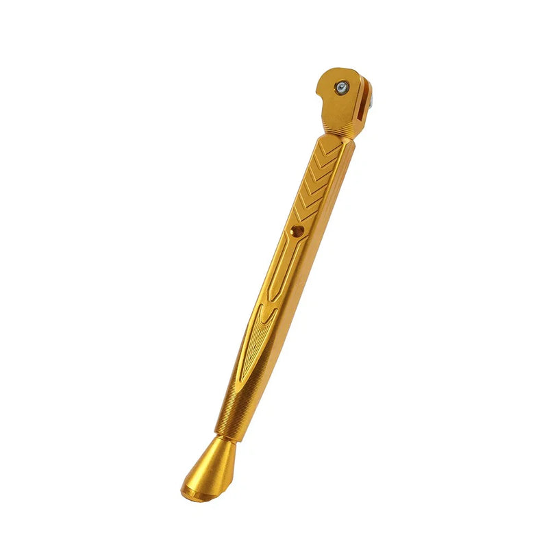 Motorcycle Universal Side Stand Gold Aluminum Adjustable Kickstand Foot