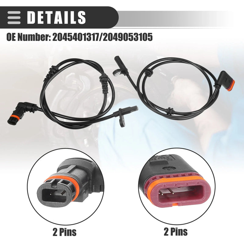 Mercedes-Benz GLK250 (2010-2015) - 4 x Sensors ABS Sensor Set