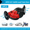 Trucks SUVs Cars Boats Motorcycles 12V 300DB Super Train Horns (N/A)