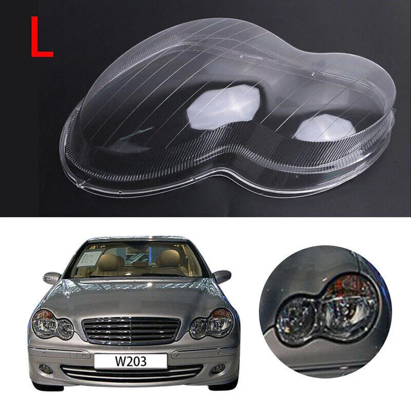 Mercedes Benz C-Class W203 Left Headlight Lens Cover (2001-2007)