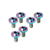 Bike Motorcycle 6 x M5x15mm Titanium Bolts Truss Torx Screws
