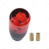 JDM Cars 10CM Clear Red Real Flowers Manual Gear Shift Knob