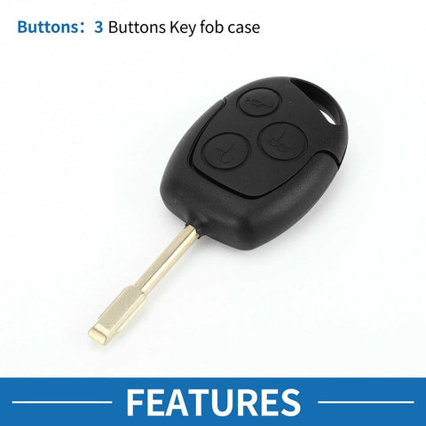 Ford C-Max 3 x Keyless Entry Remote Fob Key Shell Case (2003-2008)