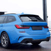BMW 3 Series 2 x Gloss Black Rear Window Spoiler Lip Covers (2019-2024)