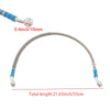 Motorcycle Universal 55cm Braided Stainless Steel Brake Oil Hose Pipe