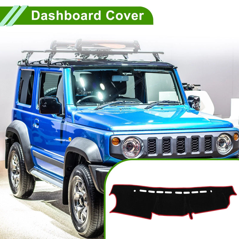 Suzuki Jimny JB64 JB74 Dashboard Cover Black Red (2018-2023)