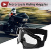 Motorcycle 1 Set / Riding Goggles Transparent Lens White Frame