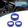 Dodge Durango (2014 - 2020) Blue AC Radio Switch Knob Cover Decals 3 x