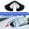 BMW X4 Black Rear Side Window Blinds Louver Cover Accessories (2014–2018)