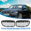 BMW 335d 328i 335i E90 (2006-2013) - Silver Tone Pair Hood Bumper Grille