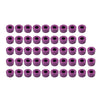 Harley Twin Cam Softail Dyna 48X Purple Engine Bolt Topper Caps