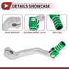 Bosuer M4 Folding Gear Shifter Lever Silver Tone Green
