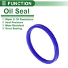 MakeModel Oil Seal Seal Ring Rotary Shaft Seal TPU 80x90x8mm Blue 5 Pcs