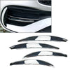 Benz C-Class Silver Front Bumper Splitter Fins Spoiler Canard Trim (2022-2023)
