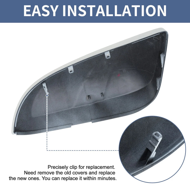 Toyota 4Runner Driver Side Mirror Cover Cap Replacement White (2013-2023)
