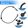80 cm Motorcycle Brake Clutch Oil Hose Line Nylon PU Stainless Steel Wire Braid