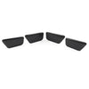 Chevrolet Equinox Black 4 x Inner Door Bowl Cover Trim (2017-2022)