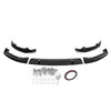 BMW G30 G31 M Sport Black Lower Splitter 4 x Front Bumper Spoiler Lip (2017-2020)