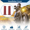 7/8 22mm Motorcycle Hand Grips Rubber Wine Red 1 Pair