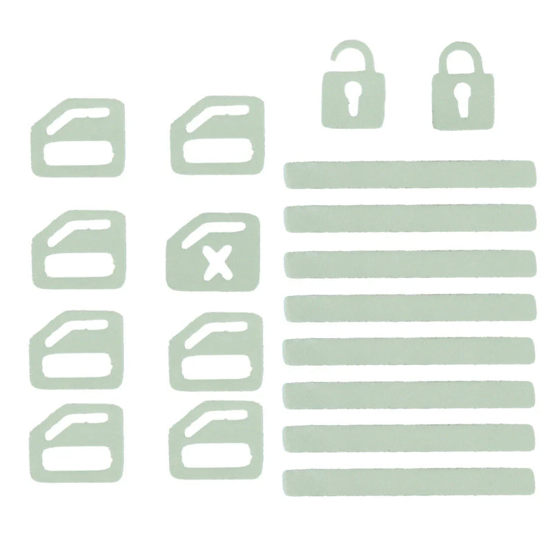 Safety - Best Night Visibility Luminous Car Door Window Switch Sticker