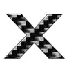 Car Badge Emblem - Window Door Wall Carbon Black Letter Decals (All Years)