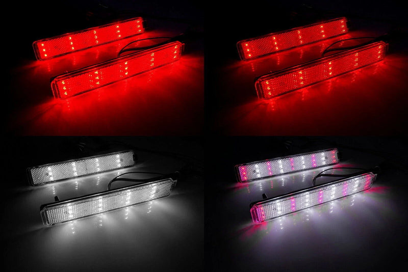Cadillac CTS / GMC Acadia Clear Lens Rear Bumper Reflector Brake Light