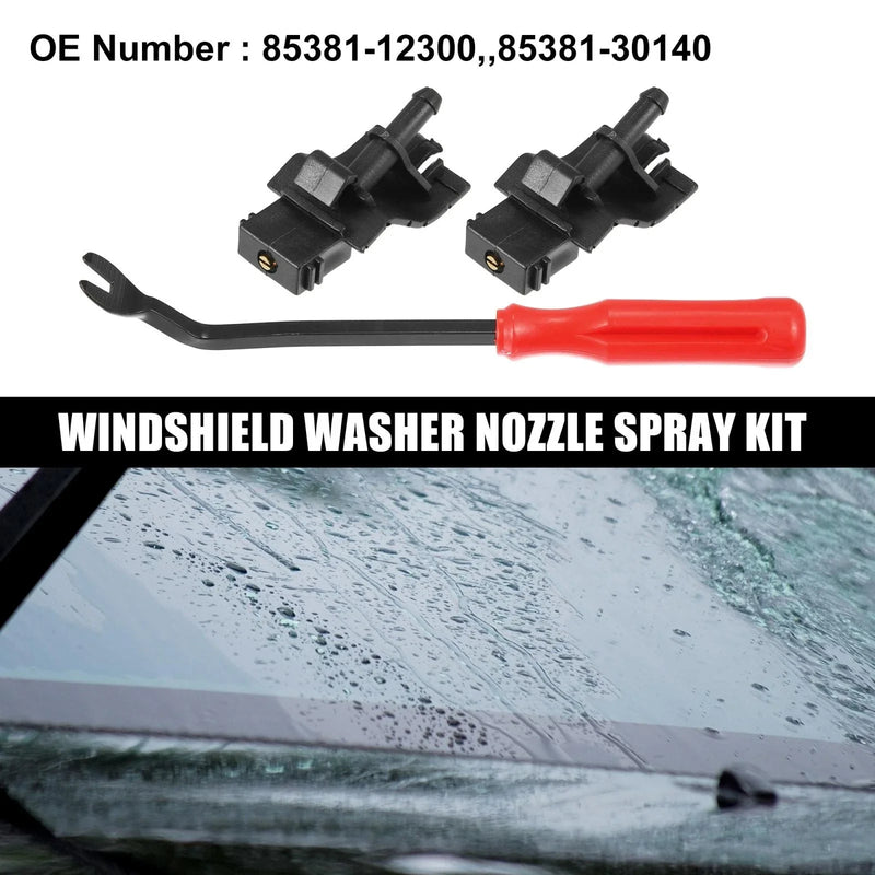 Toyota 4Runner 3pcs Front Windshield Washer Nozzle (2010–2017)