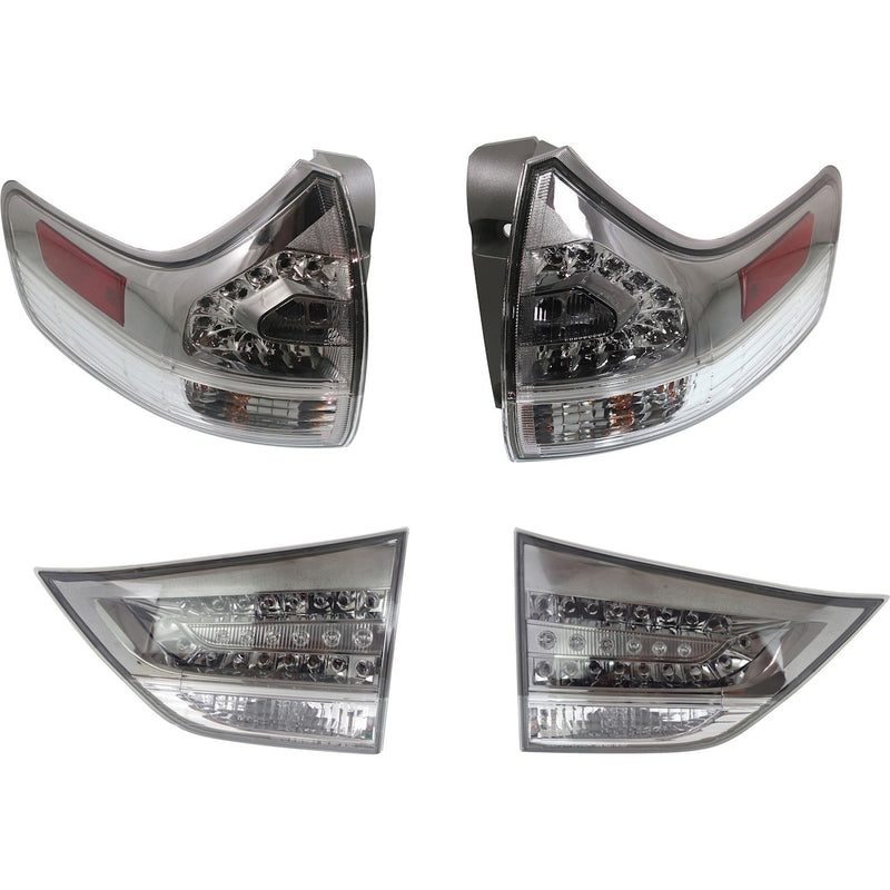 Set of 4 Tail Light For 2011-2015 Toyota Sienna SE LH &