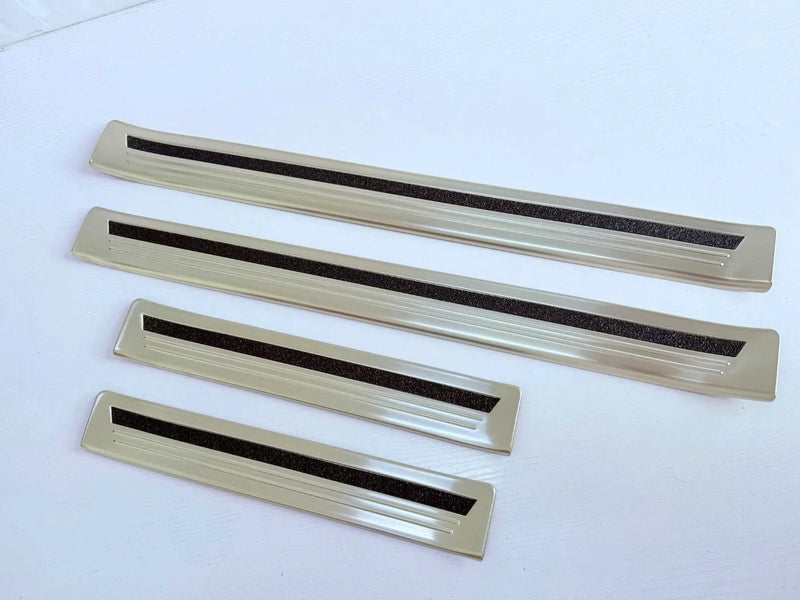 Toyota Prado LC250 Silver Door Sill Scuff Plate Guard Cover Trim (2024-2025)