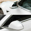 Tesla Model Y Chrome Rearview Mirror Rain Eyebrow Covers (2020-2021)