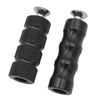 Motorcycle Aluminum M6 6mm Motor Foot Pegs (Black)