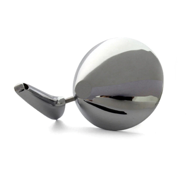 Classic Cars LH / RH 4 1/4" Round Stainless Fender Door Mirror x2
