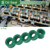 Oil Seal Rotary Shaft Seal TPU 8x14x8mm High Pressure Green 5 Pcs