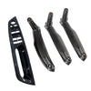 BMW X5 X6 4x Carbon Fiber Inner Door Pull Handle Trim Covers (2007-2013)