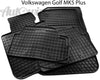 Volkswagen Golf V Plus Rubber Black Floor Mats (2005 - Present)