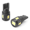 Car Black Shell LED Wedge Light Bulb T10 5630 6 SMD