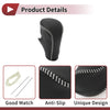 Honda Accord (2008-2012) - Black Beige Faux Leather Car Gear Shift Knob Cover