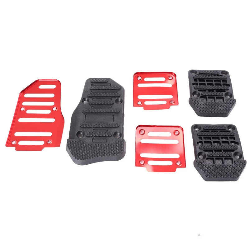Car Manual - Red Aluminum Anti-Slip Foot Pegs (Sport Pedals)