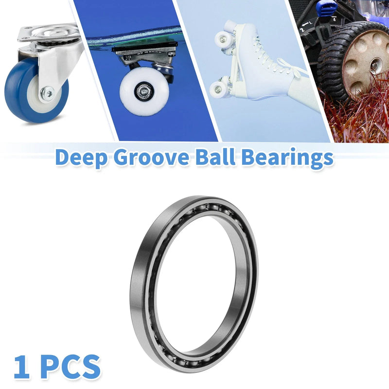 Deep Groove Ball Bearings 90x115x13mm 1 Pc Silver Tone