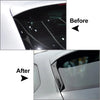 SEAT Leon Glossy Black Rear Window Spoiler Side Wing Cover (2013-2019)