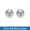 Bearing Ball 40.0mm Steel G40 Precision Silver Tone 2 x