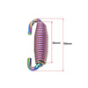 Make Model 2pcs 59mm Colorful Stainless Exhaust Muffler Pipe Swivel Spring