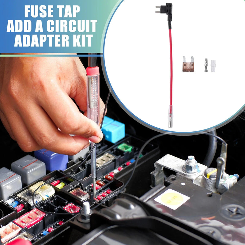 5 x Car Fuse Tap and Circuit Adapters 12V with 7.5A Mini Blade Fuses