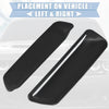Dodge Challenger Pair Engine Hood Air Conditioner Outlet Cover Trim Black