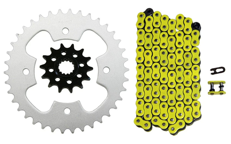 Polaris Outlaw 525 S Yellow 520x98 O-Ring Drive Chain & 14/38 Sprockets