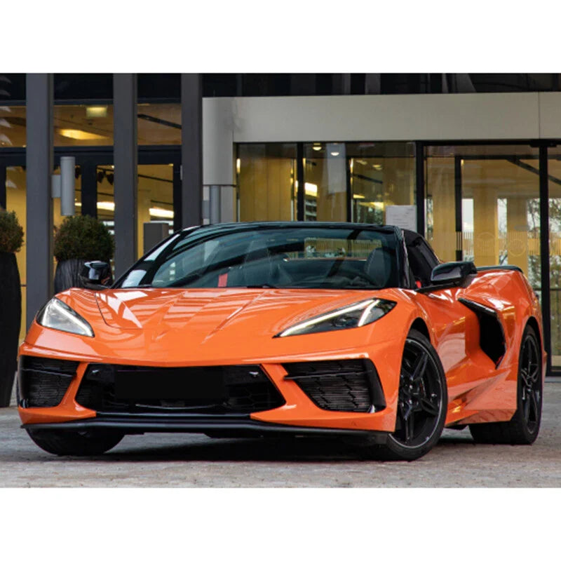 Chevrolet Corvette C8 Z51 M Style Gloss Black Mirror Cover Cap Overlay (2020-2023)