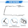 Chrysler Durable Metal Silver Tone Oil Pan Gasket (2005-2009)