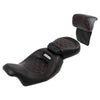 Harley Road Glide (2014-2023) Red Stitching Driver Passenger Seat Backrest